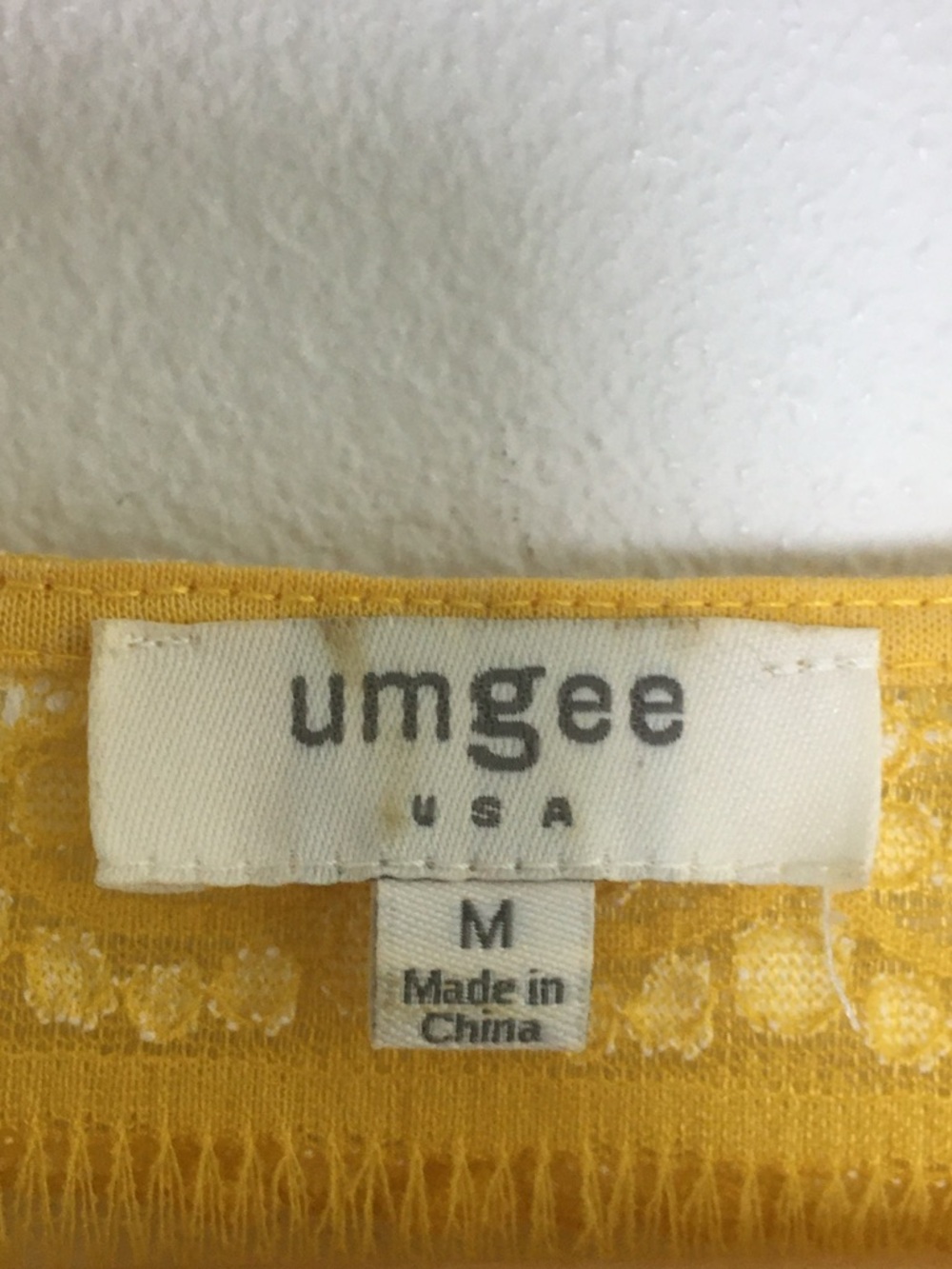 Umgee | Mustard Yellow Lace with Ruffle Trim - Picture 8 of 10